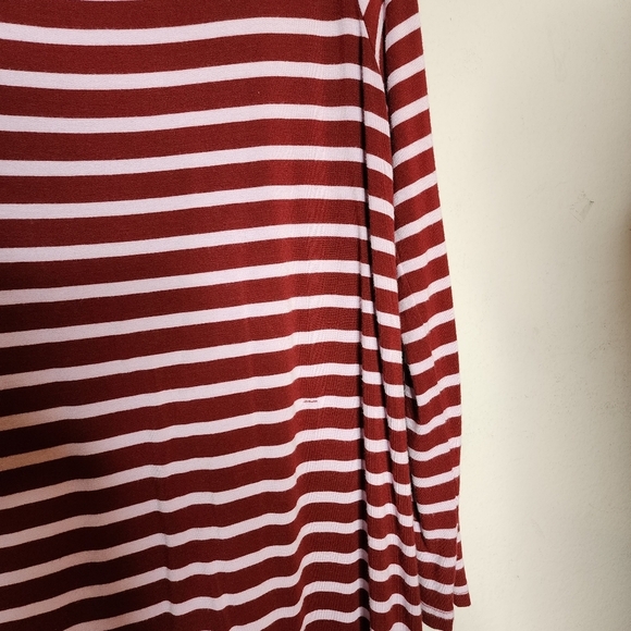 Lou & Grey signature soft long sleeve striped dress - Picture 15 of 15